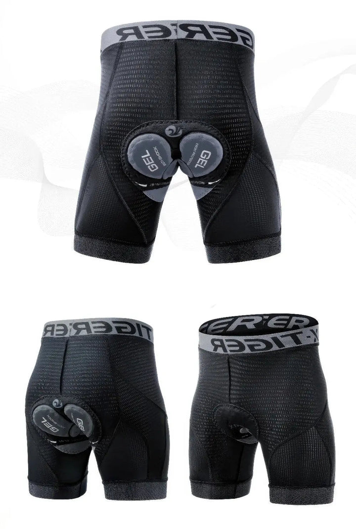 Rode herenfietsbroek met ergonomische vulling; zorgt voor rijcomfort en heeft een gestroomlijnd design. Duurzame fietskleding.