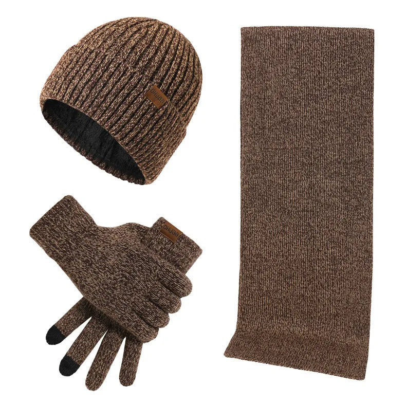 Warme en comfortabele heren winterset, inclusief muts, sjaal en handschoenen, voor elke man.