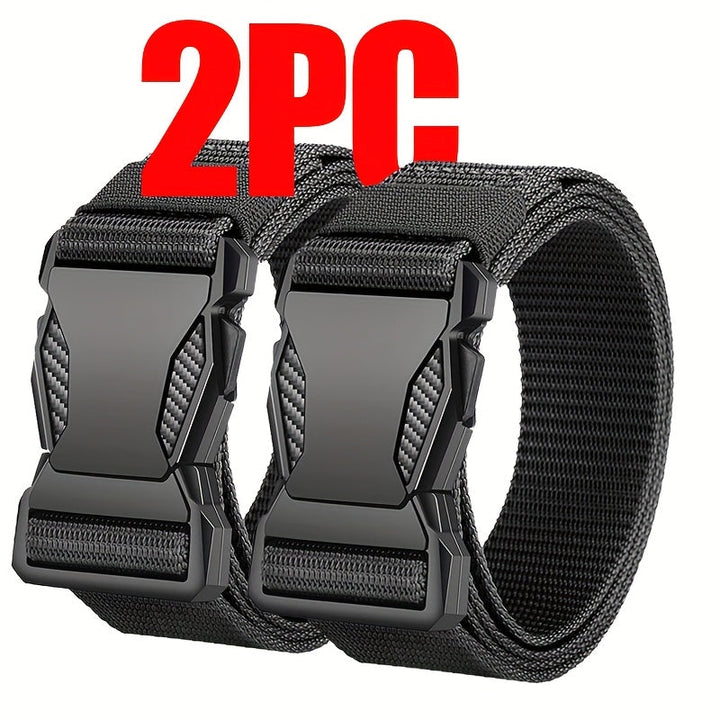 Essentiële tactische nylon riem voor training, sport en outdoor; verstelbaar en ademend.