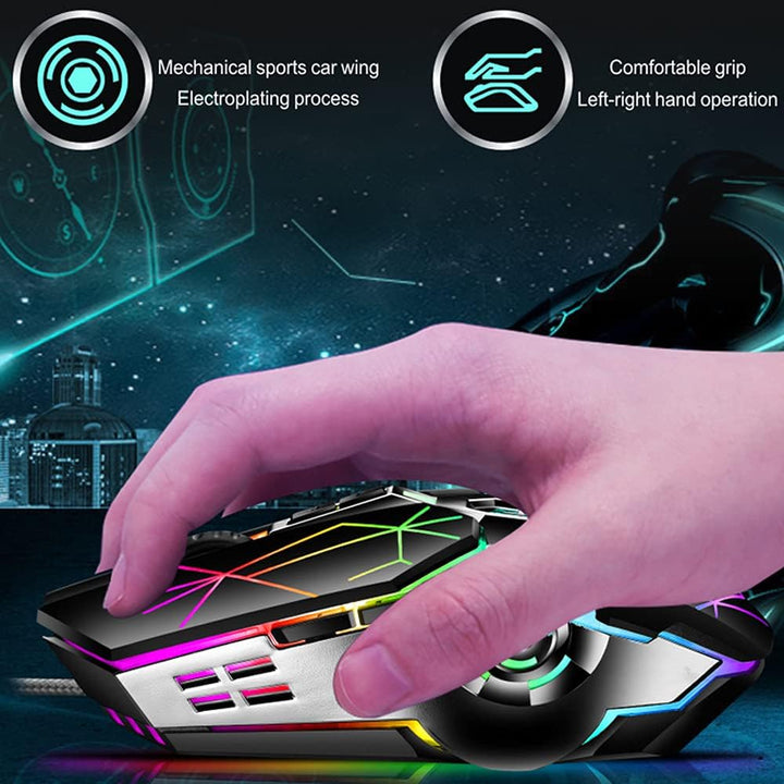 Duurzaam compact gaming toetsenbord (87 toetsen), mechanisch, RGB, blauwe switches, responsief.