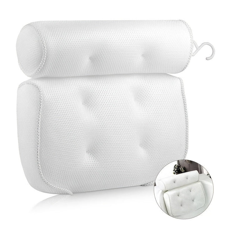 Antislip relax badkussen, waterbestendig, voor comfort en ontspanning in elke badkuip met optimale neksteun.