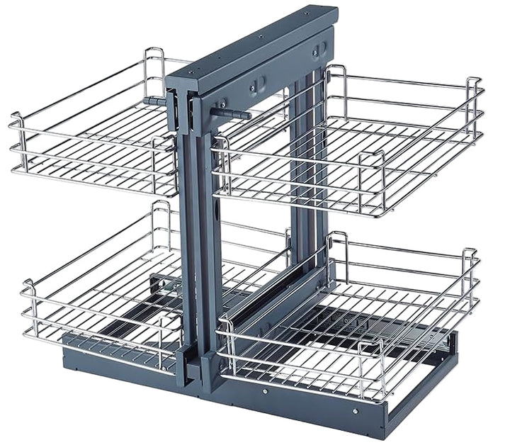 Robuuste koolstofstaal uittrekbare plank voor blinde hoekkast. Optimaal keukenkast opbergsysteem.