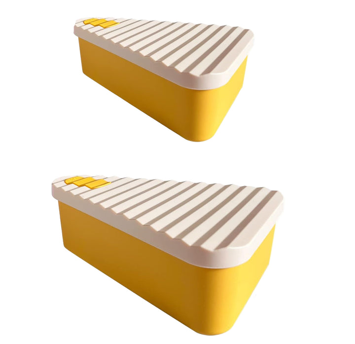 Lekvrije siliconen pizzabewaardoos, perfect voor maaltijdbereiding en bewaren.