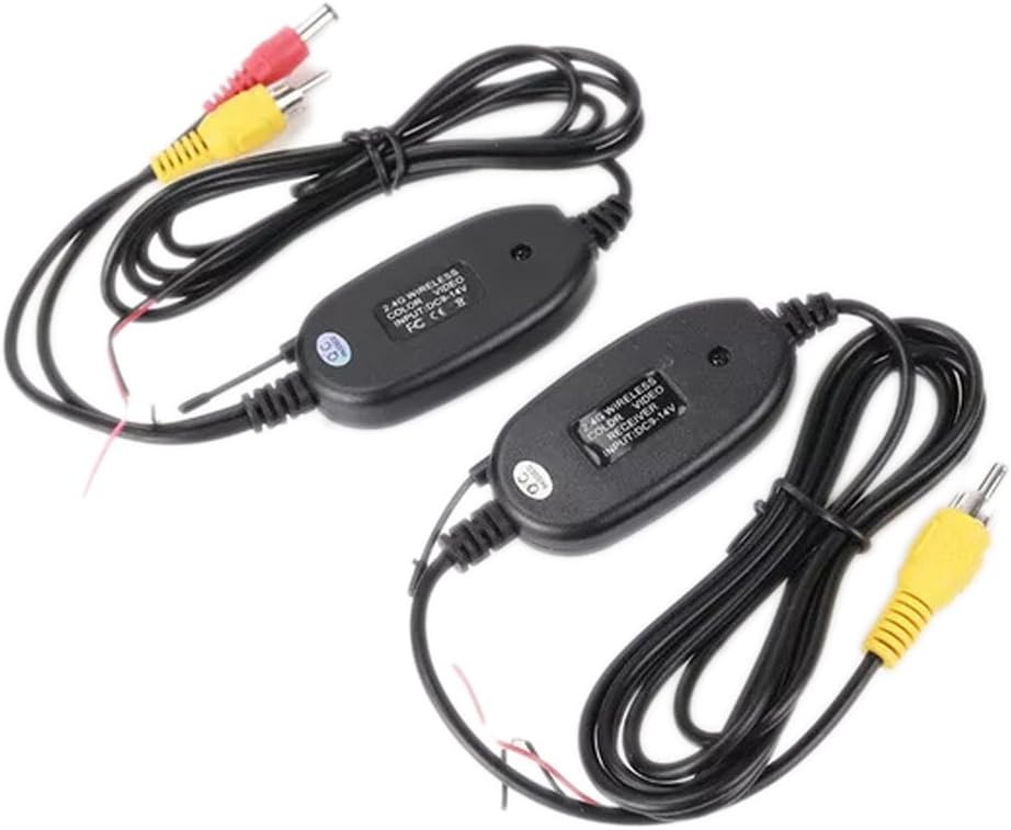 Complete set draadloze achteruitrijcamera, inclusief camera, 4,3 inch monitor en accessoires voor snelle installatie.