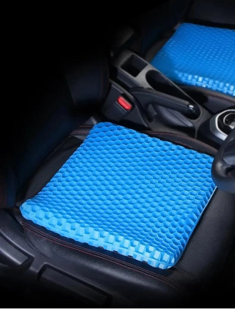 Unisex extra dik gel zitkussen voor verkoelende drukverlichting; ideaal voor langdurig zitten thuis of onderweg.
