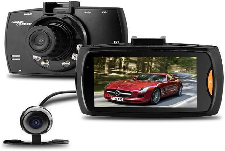 De G30 2.7" LCD dashcam met dual lens, levert scherpe 1080P beelden en biedt extra veiligheid tijdens elke rit.