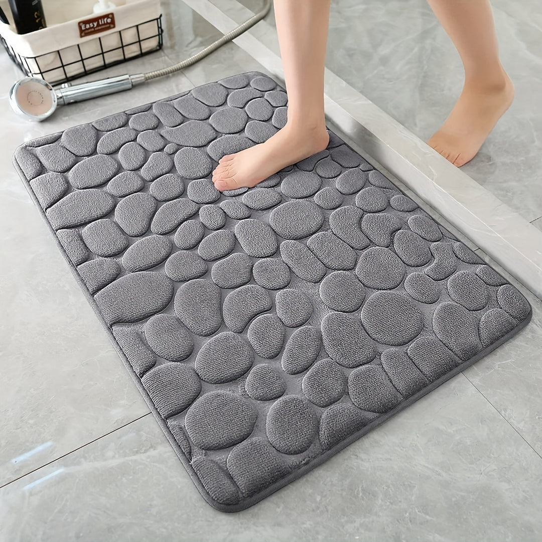 Luxe antislip douchmat, ideaal voor een droge en veilige badkamervloer.