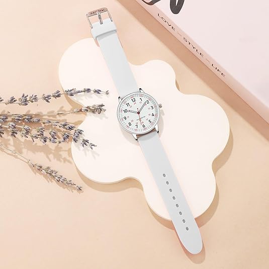 Praktisch waterdicht siliconen zusterhorloge voor dames in de medische zorg.