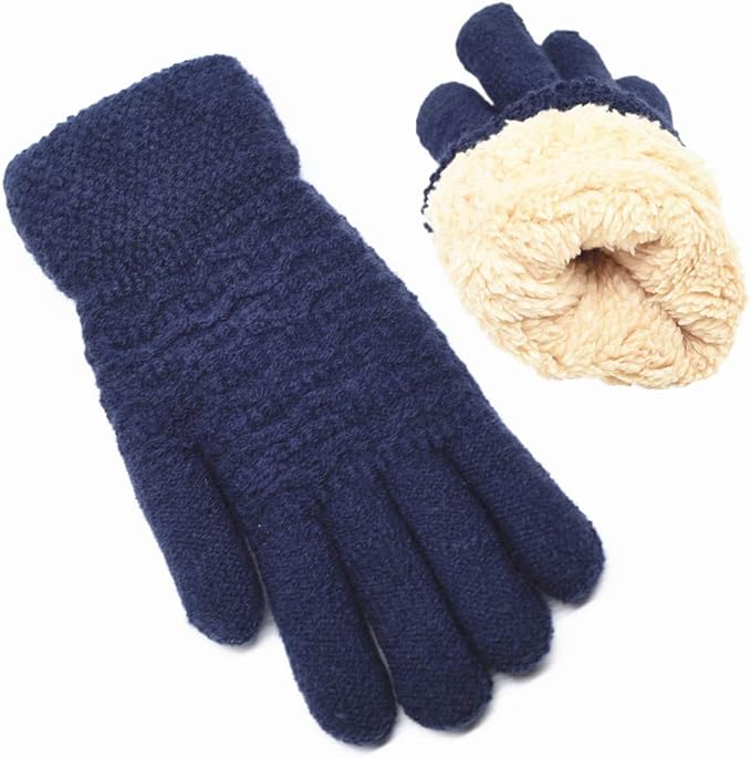 Set van warme dameshandschoenen met touchscreen, fleece gevoerd, essentiële winteraccessoires.
