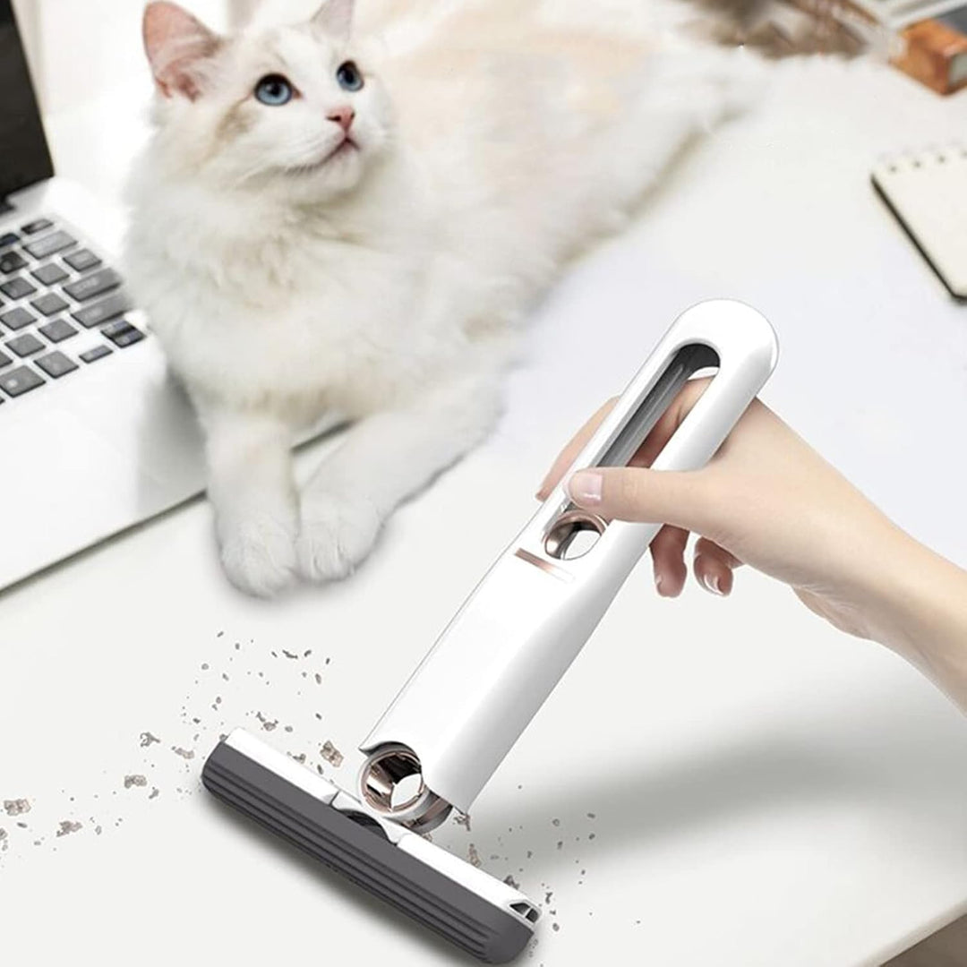 Compacte zelfknijpende minimop voor streeploos reinigen van badkamer, keuken en vloeren; geen natte handen.