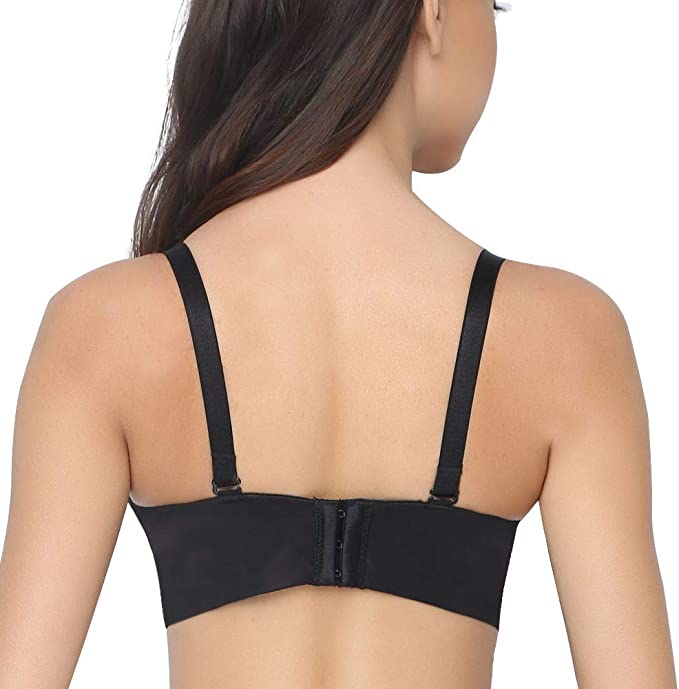 Comfortabele dames push-up bh met verstelbare bandjes; biedt natuurlijke lift en ondersteuning.