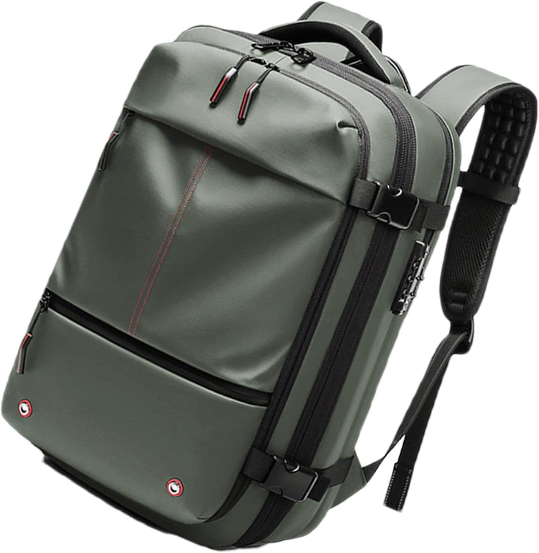 Robuuste waterdichte reisrugzak 60L, uitbreidbaar, vacuümfunctie, voor outdoor avonturen & pendelen.