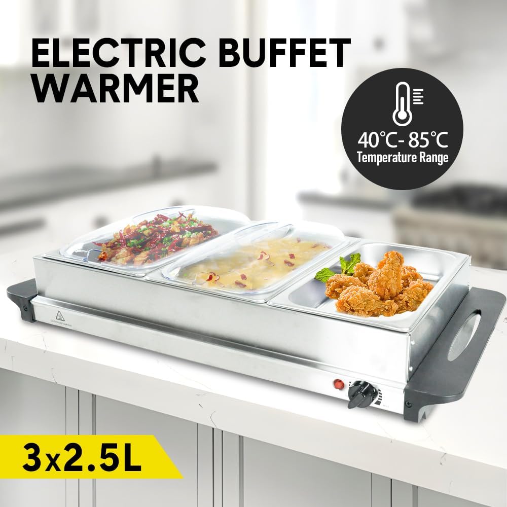 Elektrische voedselwarmer voor buffetten en feesten. Zorgt dat eten constant warm en smakelijk blijft serveren.