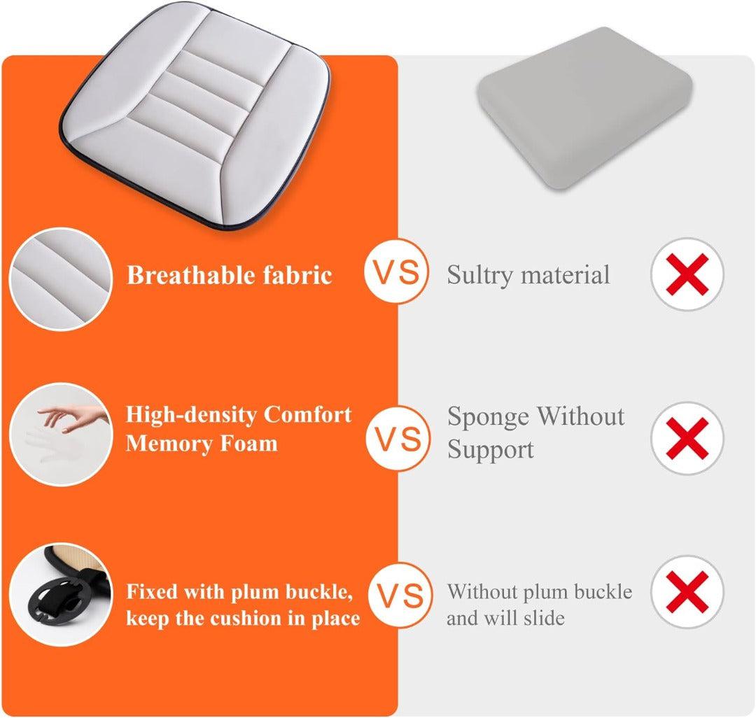 Verhoog je rijplezier met het comfortabele memory foam zitkussen voor in de auto.