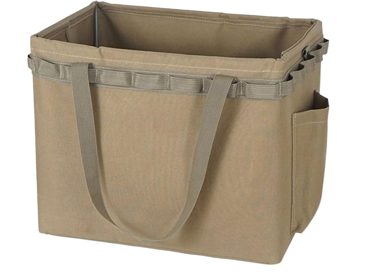 Compacte opvouwbare opbergtas voor kamperen, waterdicht en ideaal voor efficiënte organisatie.