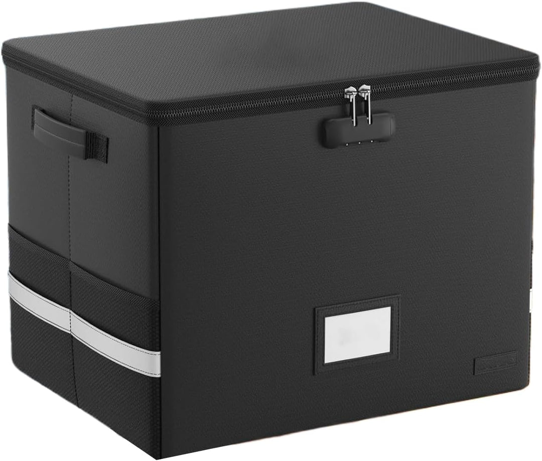 Grote brandwerende waterdichte opbergdoos voor 150+ 12-inch vinylplaten. Essentiële collectiebescherming.