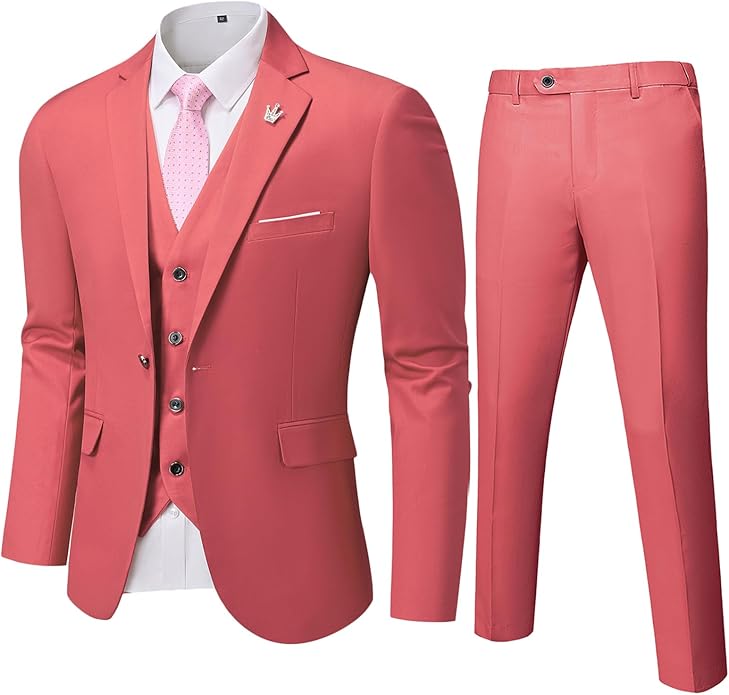 Elegant en comfortabel tweedelig herenpak Ralph van polyester; geschikt voor elke formele gelegenheid.