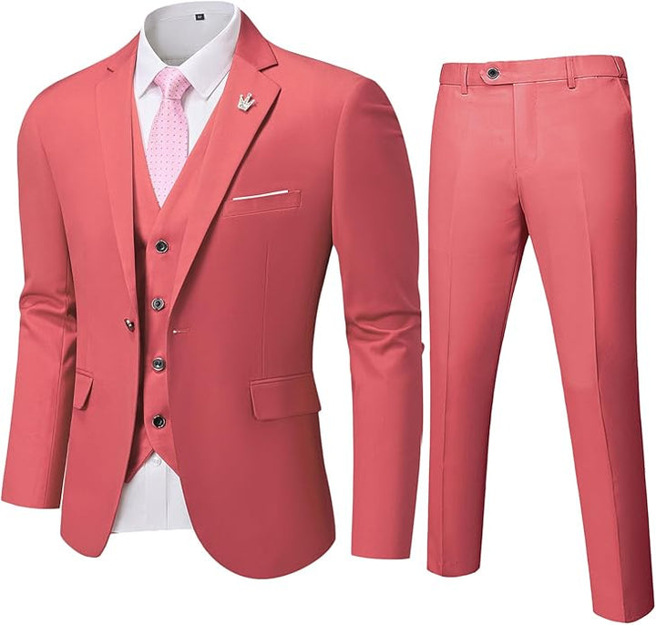 Elegant en comfortabel tweedelig herenpak Ralph van polyester; geschikt voor elke formele gelegenheid.