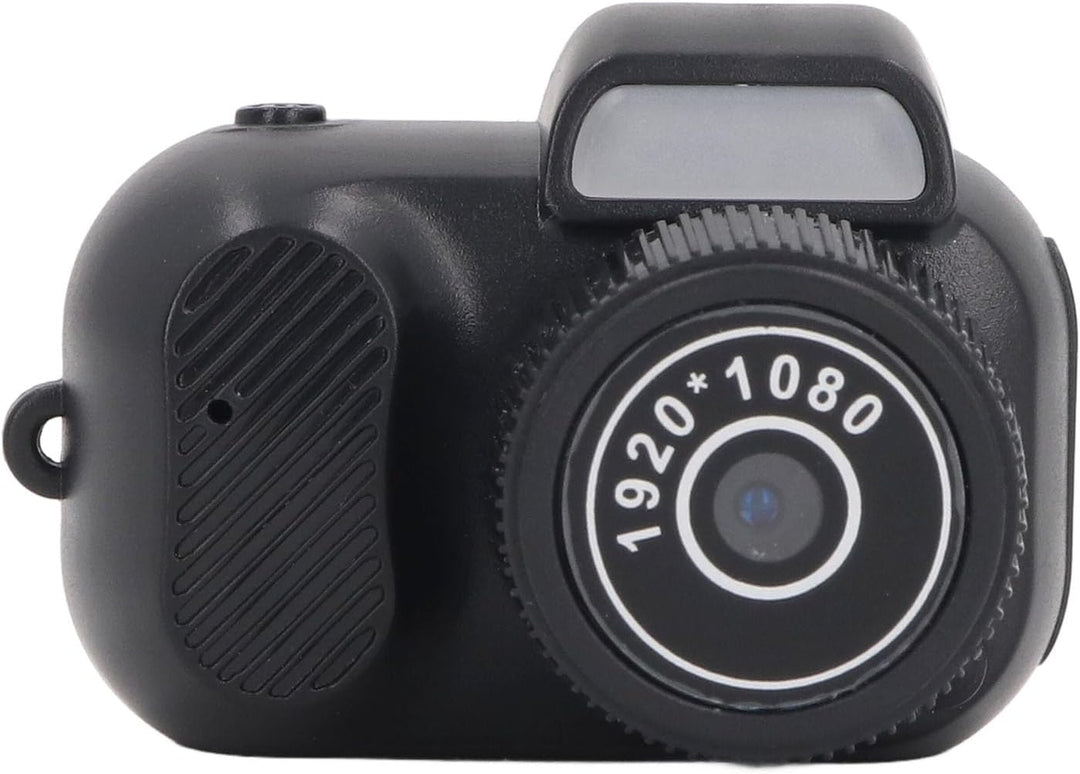 De Lurevo mini digitale camera toont zijn compacte design en accessoires voor 1080P HD video.