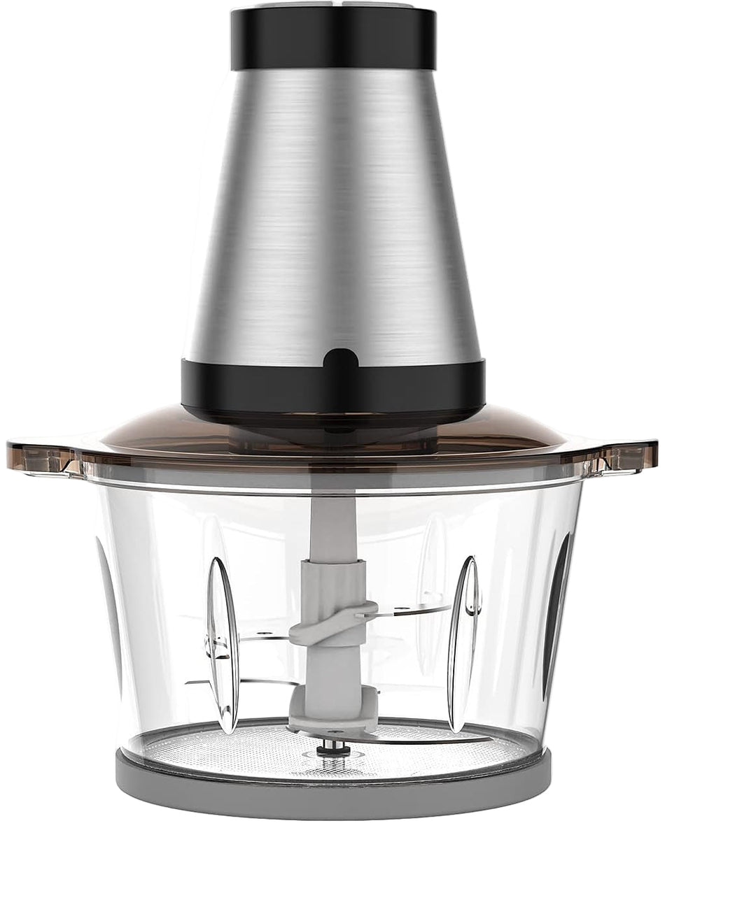 Detail van de ChopPro foodprocessor touch control paneel op de 500W basis, strak design.