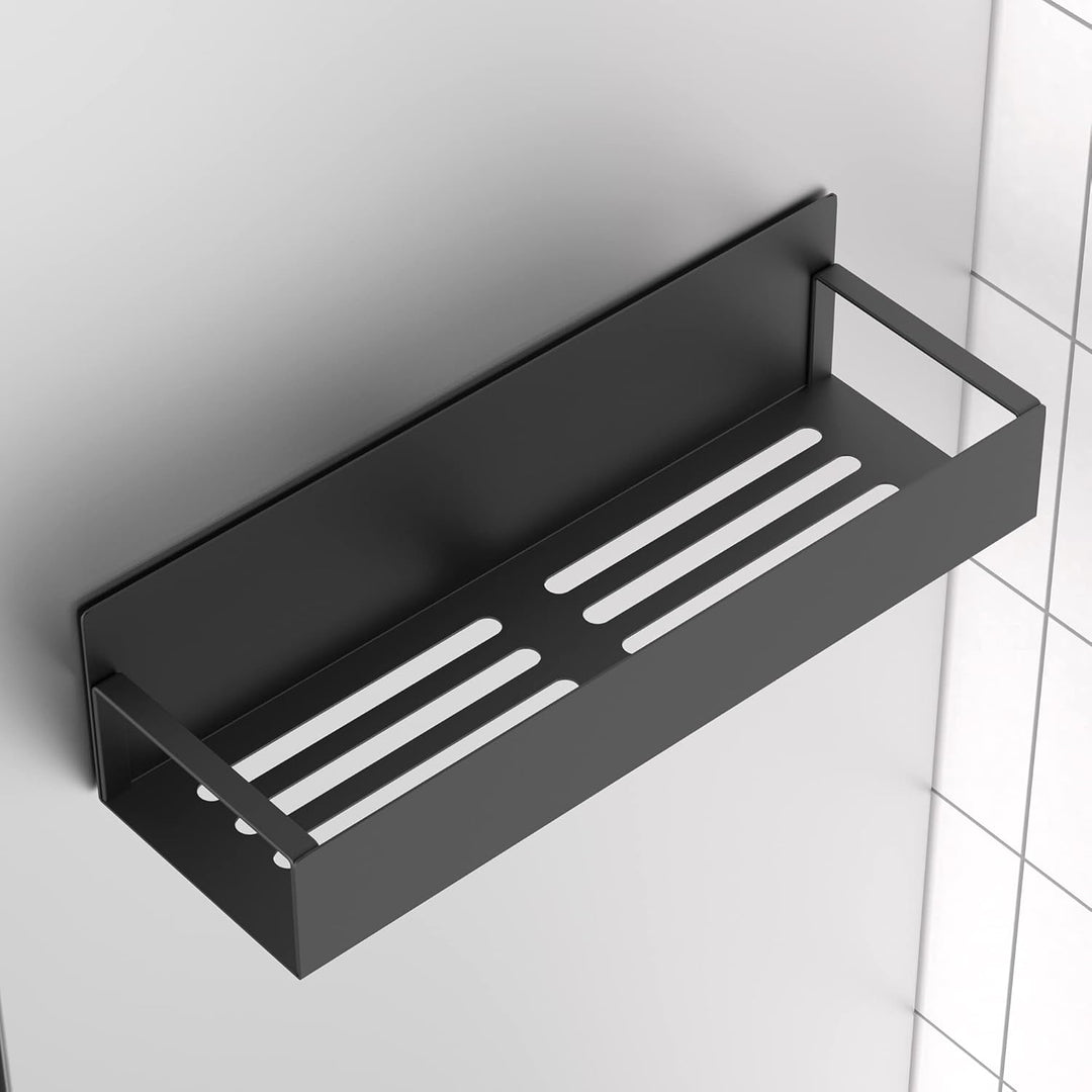 Compacte magnetische kruidenrek set van 4, perfect voor kleine keukens.