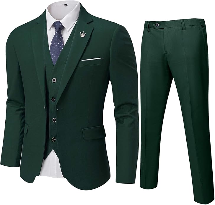 Detail van elegant tweedelig herenpak Ralph; comfortabel colbert met knoopsluiting.