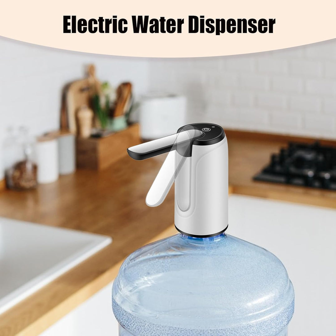 Hydravo USB oplaadbare waterdispenser, klaar voor gebruik op een waterfles, voor gemakkelijke hydratatie.
