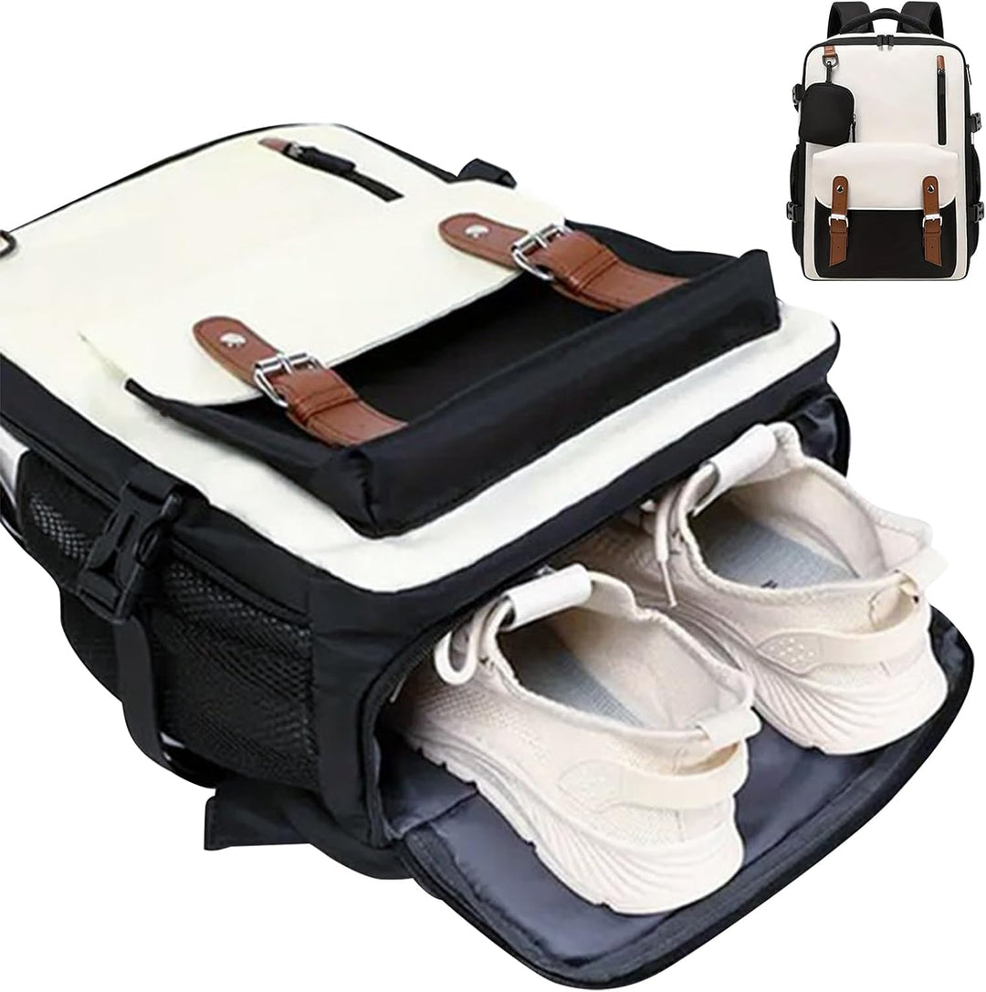 Grote unisex waterdichte reisrugzak Elorio, uitbreidbaar voor veel bagage. Ideaal voor weekendtrips.