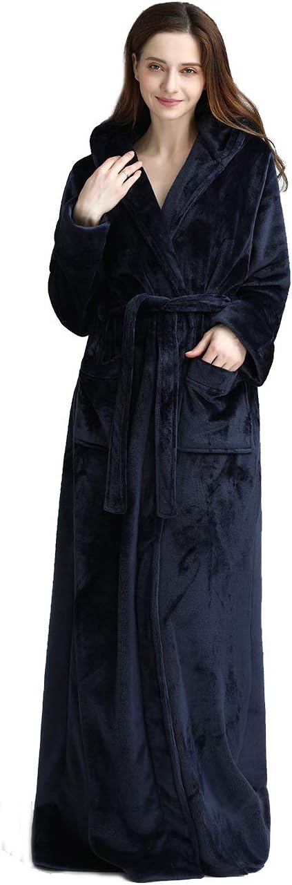 Unisex CozyFluff badjas, pluizig fleece met capuchon, voor heerlijke ontspanning.
