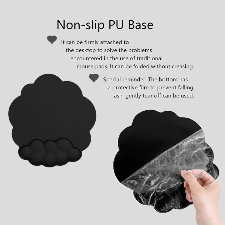 Deze ergonomische wolken polssteun set met muismat en onderzetter is ideaal voor gaming.