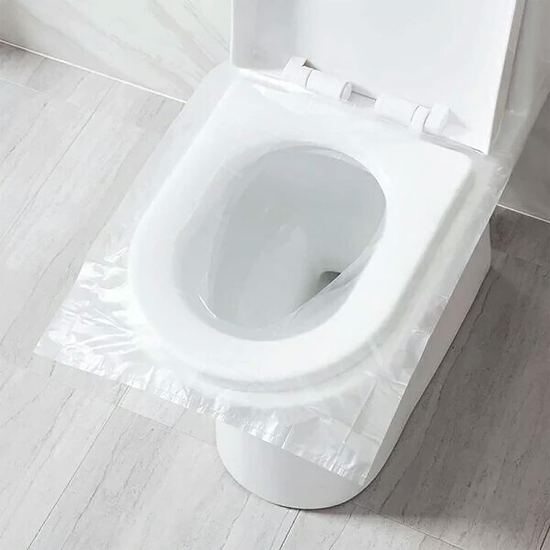 Praktische wegwerp toiletbrilhoezen, perfect voor onderweg, reizen en vakanties; biedt hygiëne en comfort.