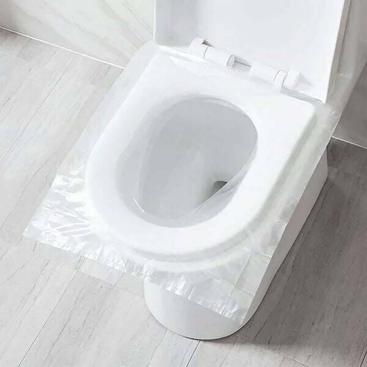 Praktische wegwerp toiletbrilhoezen, perfect voor onderweg, reizen en vakanties; biedt hygiëne en comfort.
