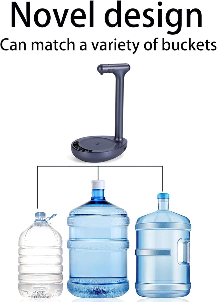 Aqualis waterdispenser, elektrisch en draagbaar, speciaal voor 19 liter flessenwater op bureau.