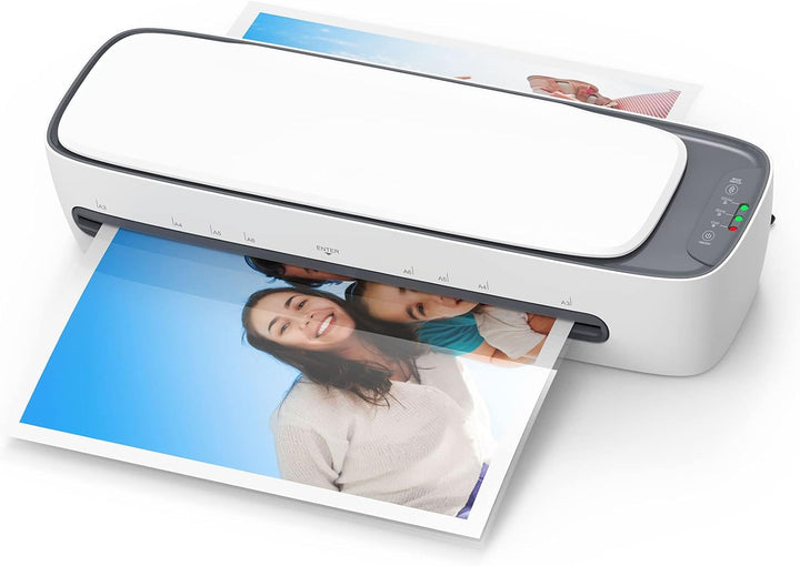 A3 desktop laminator met hete & koude modus voor professionele documentbescherming.