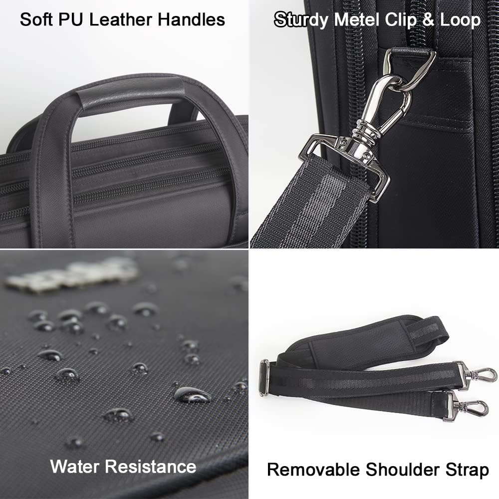 Comfortabele heren laptoptas met verstelbare schouderband, robuuste canvas zakelijke tas.