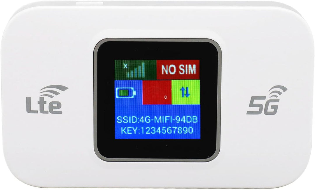 Netvora draagbare 4G LTE WiFi hotspot modem, 300 Mbps, voor snel mobiel internet onderweg.