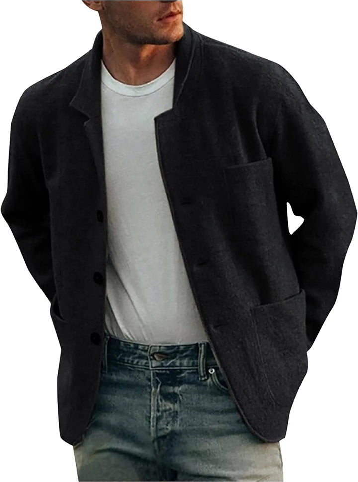 Hedendaagse heren blazer, combineert comfort met stijl voor een moderne herenkleding collectie.
