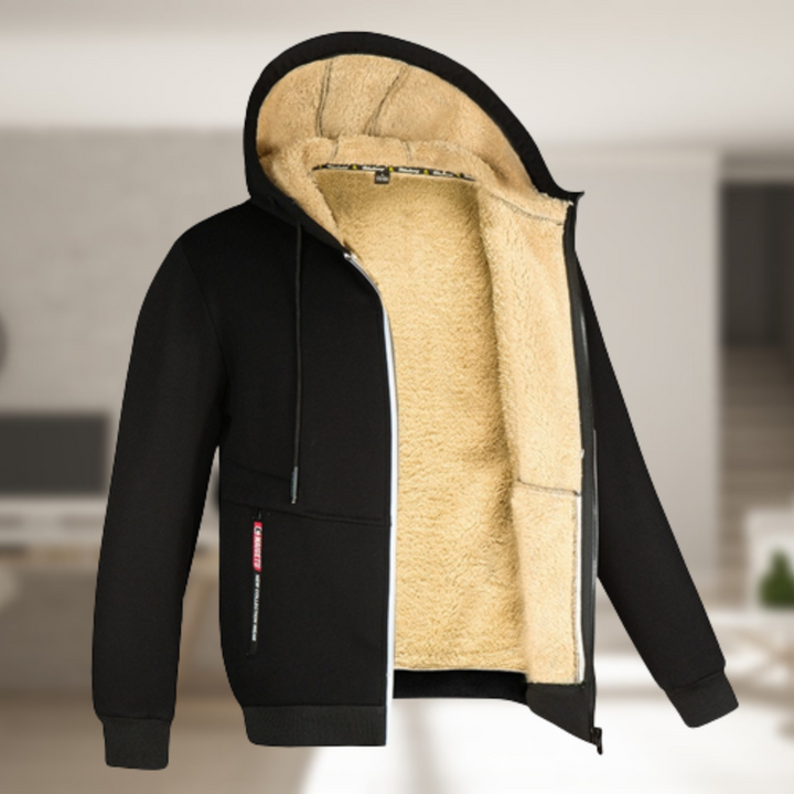 Stijlvol herenvest, warm gevoerd, perfect als comfortabele bovenkleding voor de winter.
