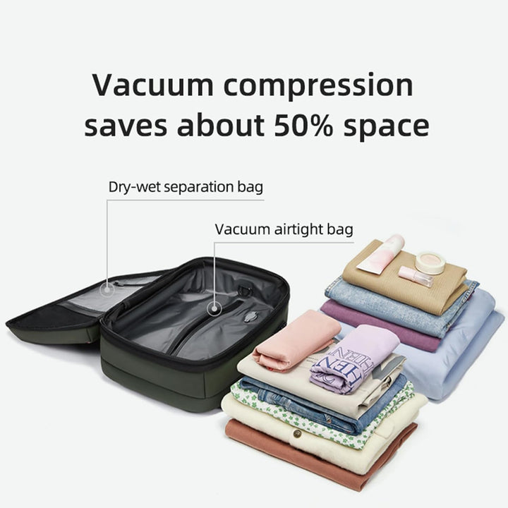 Waterdichte Arvid reisrugzak van oxforddoek, uitbreidbaar en perfect als backpack.
