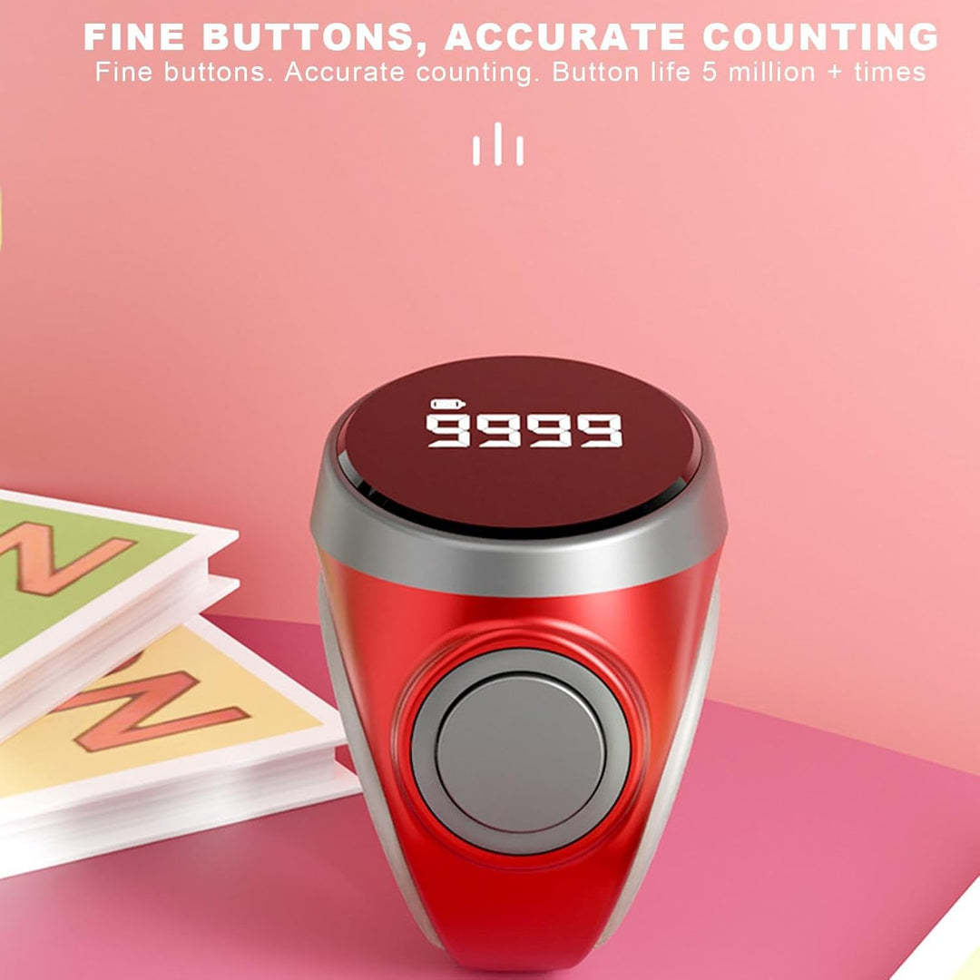 Unisex digitale vingerteller met 4 cijfers, perfect voor telactiviteiten.