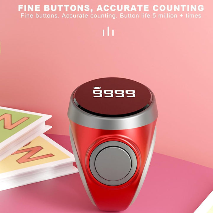 Unisex digitale vingerteller met 4 cijfers, perfect voor telactiviteiten.
