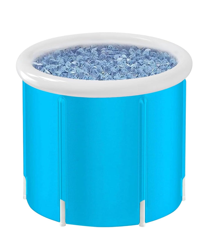 Opvouwbaar bad Eloria voor ontspanning in de tuin. Lekvrij, draagbaar en compact voor zomerplezier.