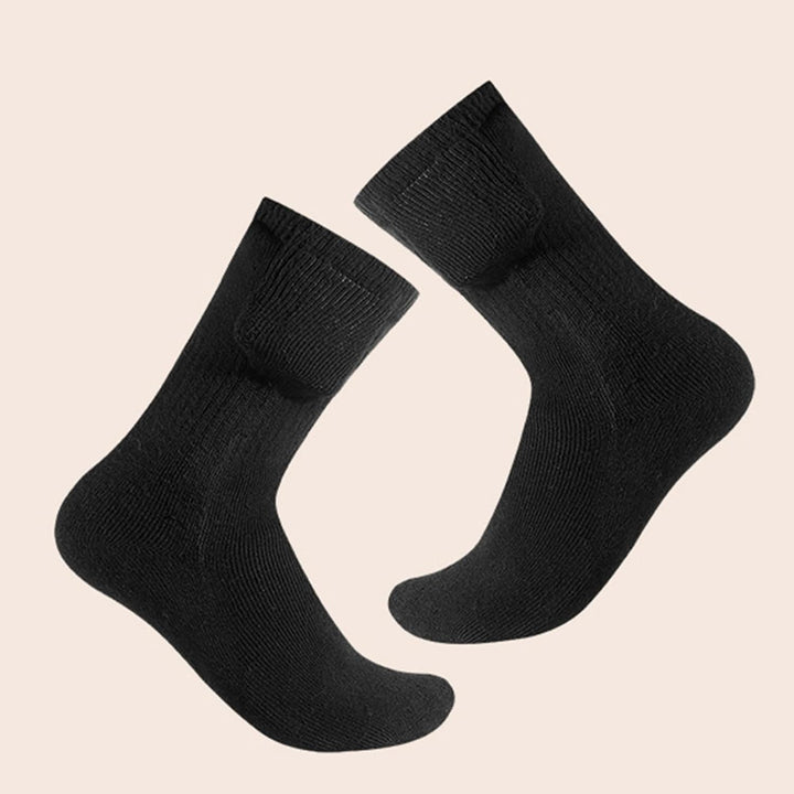 Praktische verwarmde sokken met USB-aansluiting voor koude voeten. Ideaal cadeau voor winterliefhebbers.