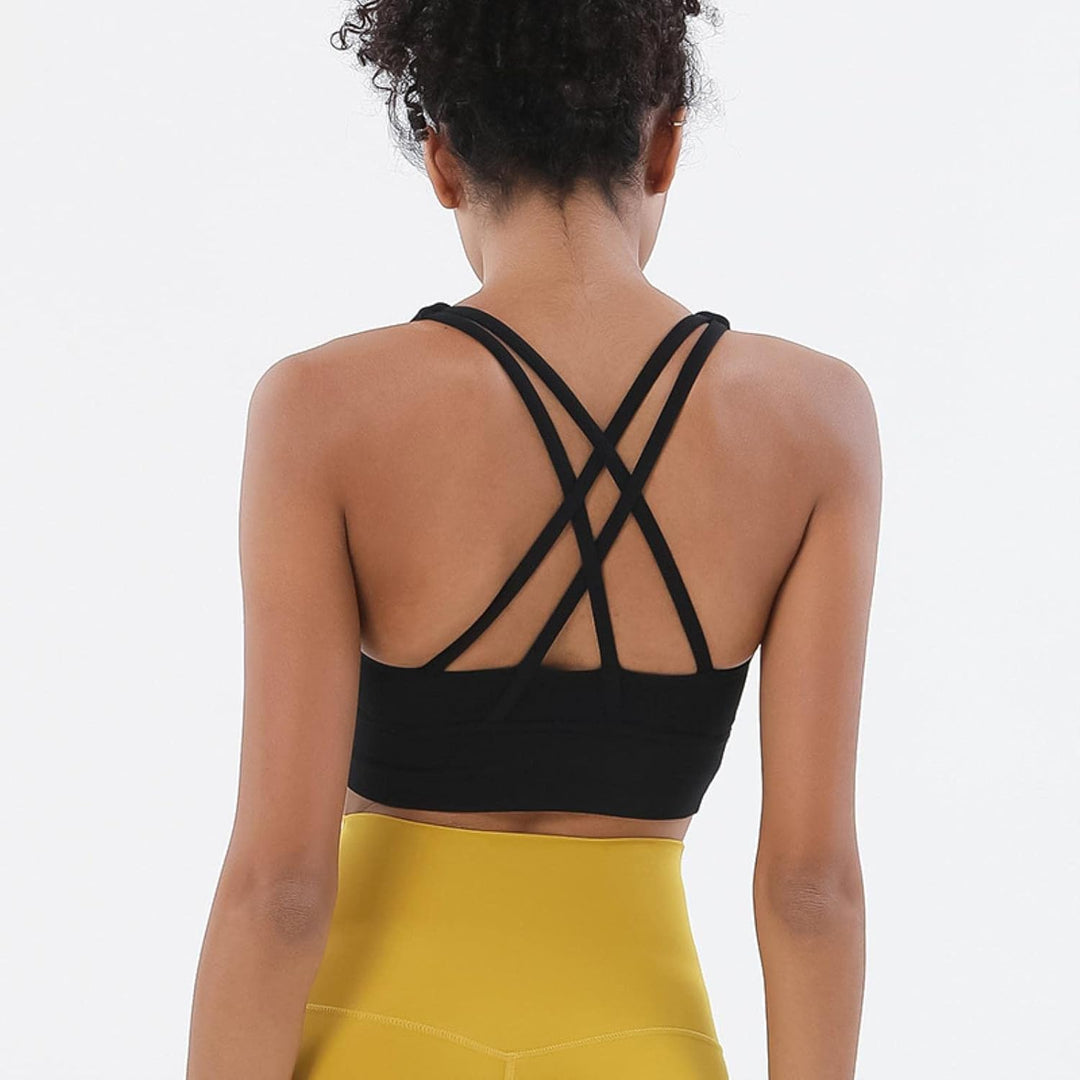 Stijlvolle dames sportbeha, racerback voor bewegingsvrijheid, ideaal voor fitness & yoga kleding.