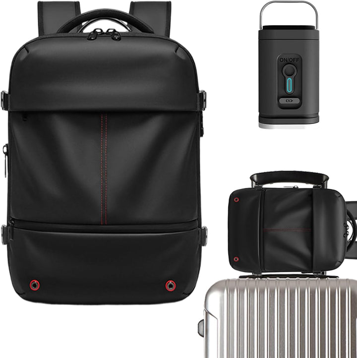 Waterdichte Arvid backpack, unisex en uitbreidbaar, met antidiefstal features.