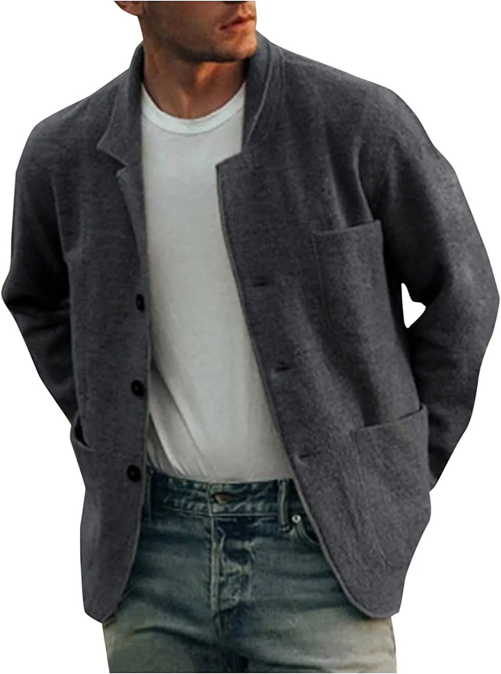 Heren blazer met twee knopen, perfect voor een strakke en moderne smart casual look.