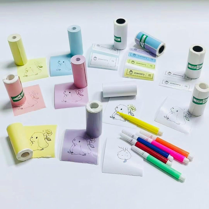 Slimme Bluetooth label printer met thermische technologie voor inktvrije, duurzame etiketten voor kantoor & DIY projecten.