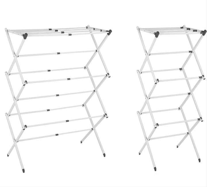 Stevig 3-laags droogrek, opvouwbaar design; essentieel voor efficiënt wassen in elk huishouden.