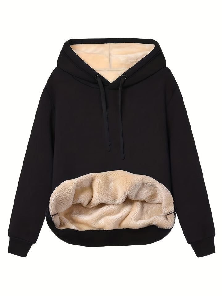 Dames hoodie Sanne, comfortabele trui met relaxte pasvorm voor dagelijks gebruik. Ideaal voor herfst en winter.
