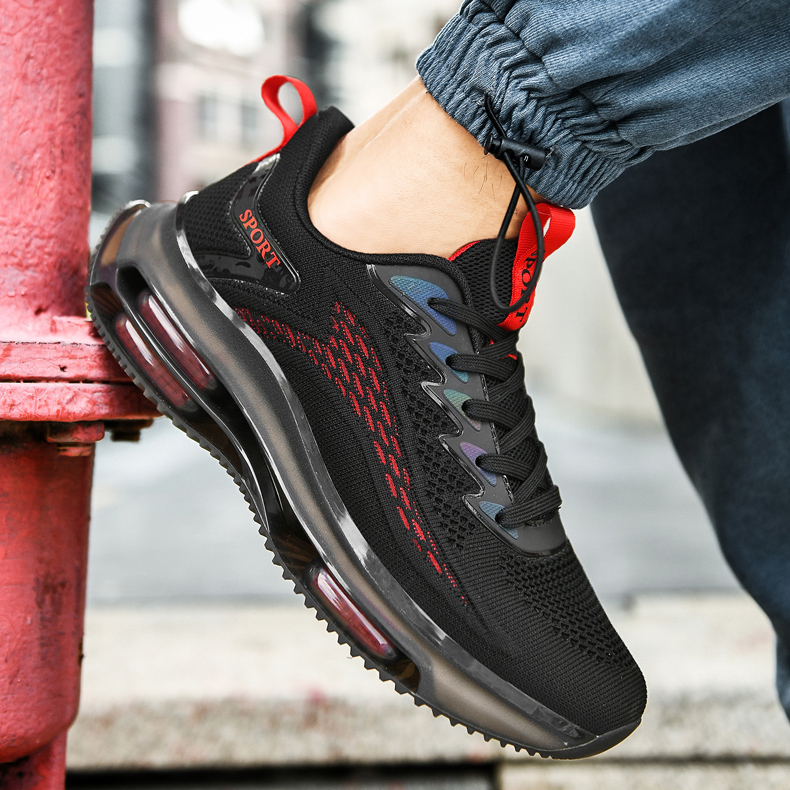 Heren sneakers met geavanceerde luchtkussen technologie voor ultiem comfort. Ideaal voor dagelijks gebruik en wandelingen.